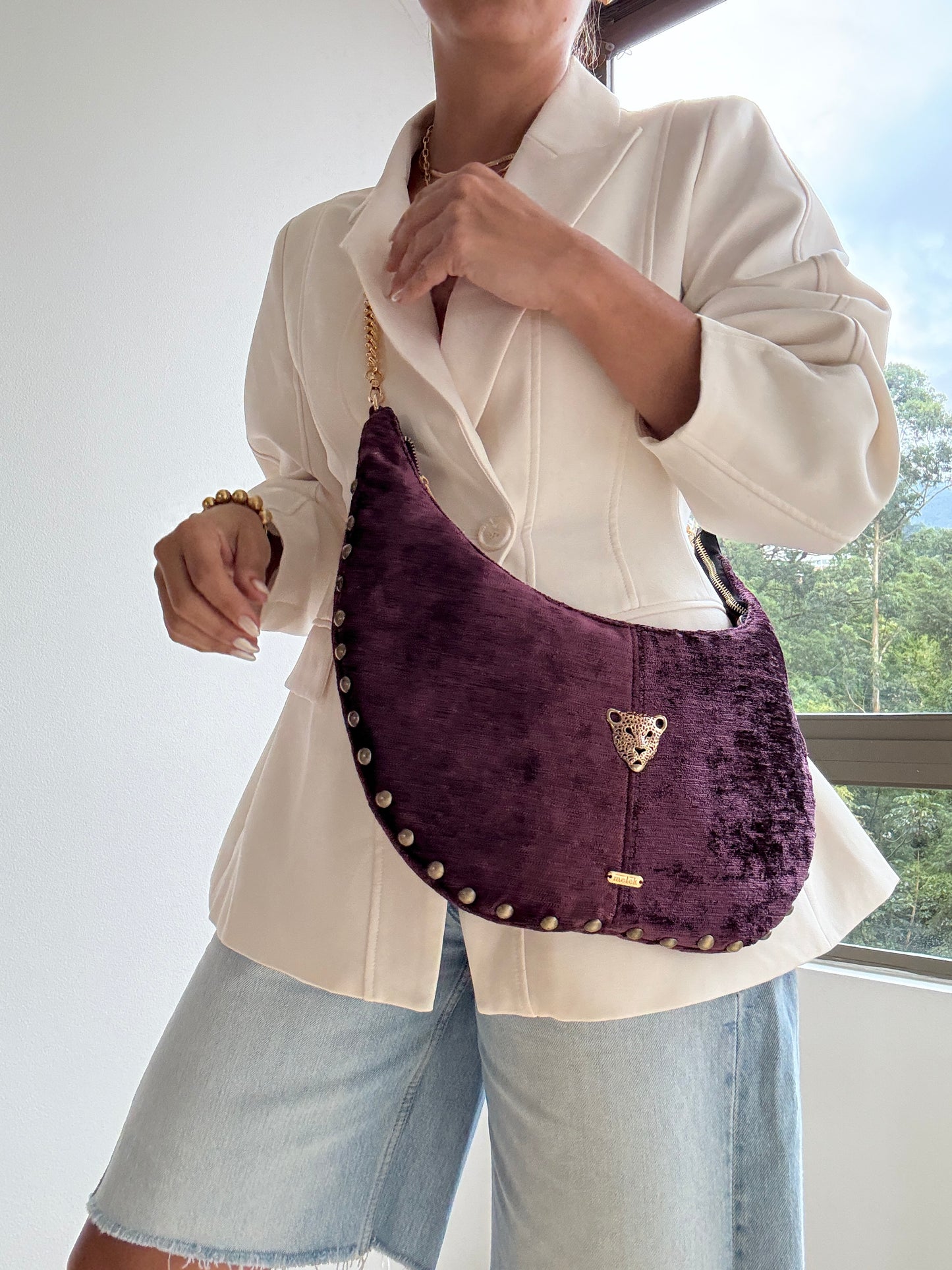 Mini Hobo Burgundy