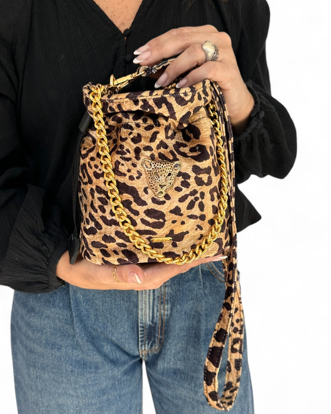 Bucket Bag Leopardo