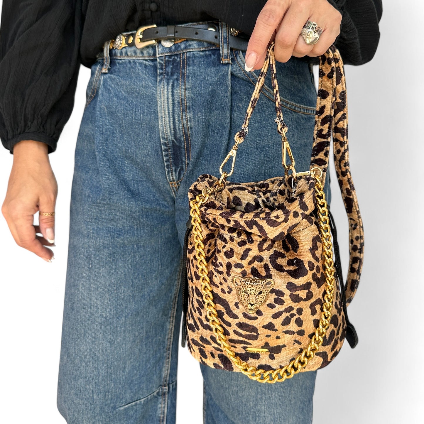 Bucket Bag Leopardo
