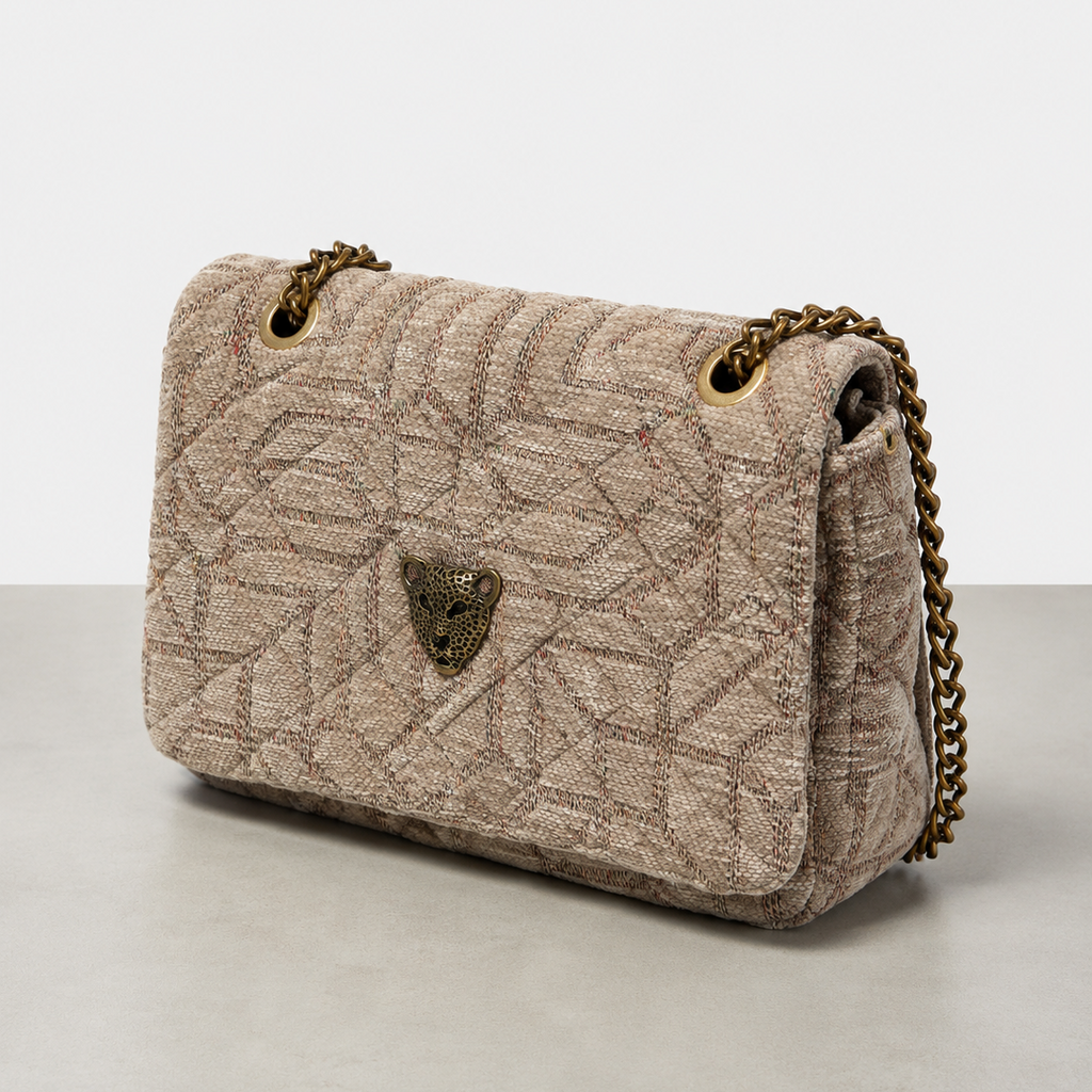 CREAM FLAP BAG