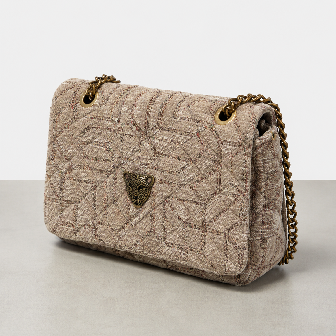 CREAM FLAP BAG