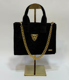 BLACK MINI TOTE BAG