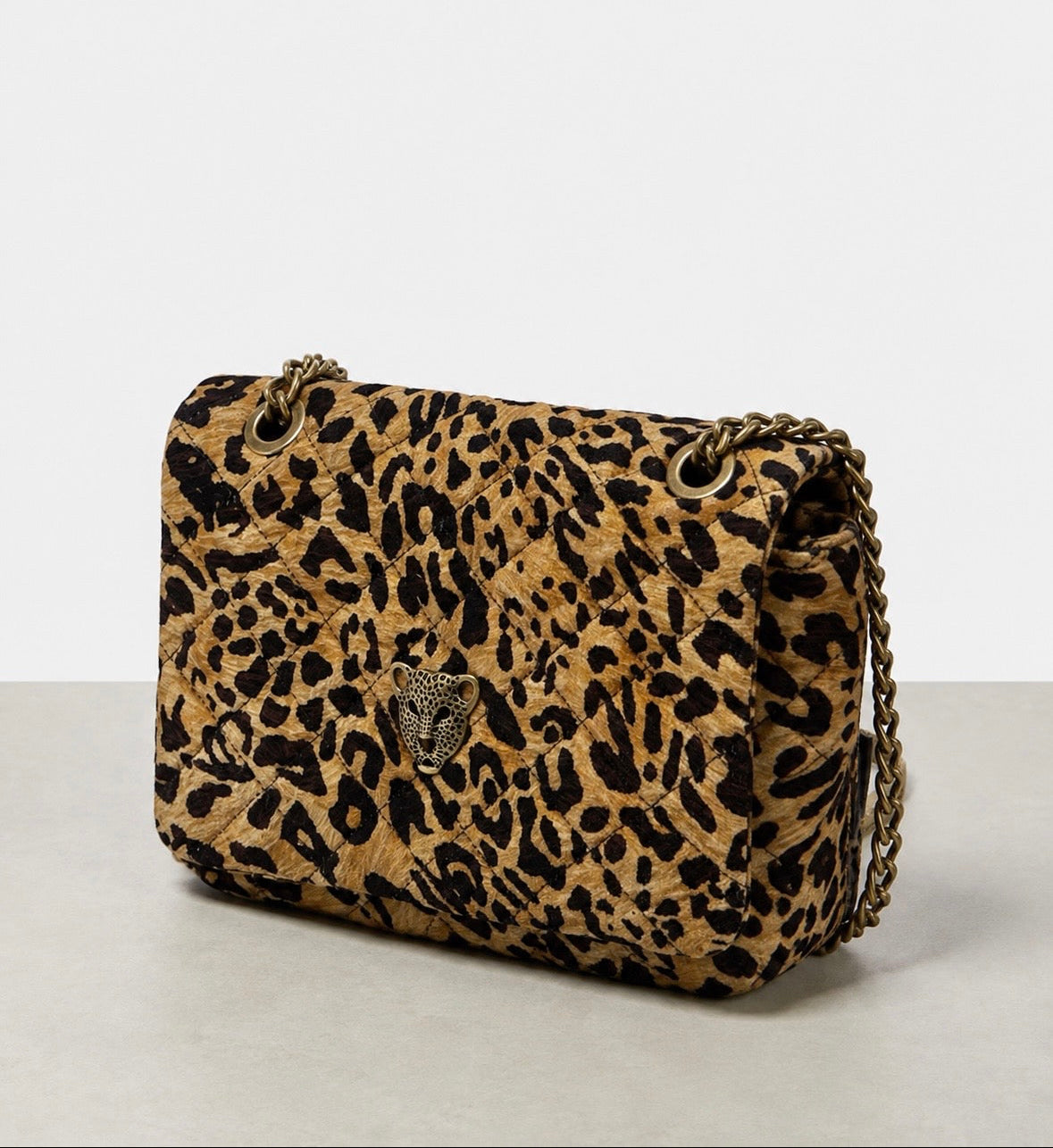 LEOPARD FLAP BAG