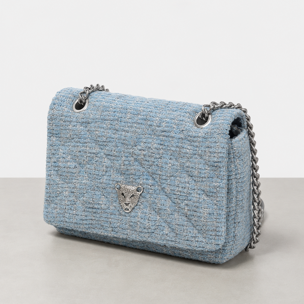 BABY BLUE FLAP BAG
