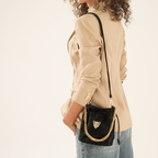 BLACK BUCKET BAG