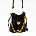 BLACK BUCKET BAG
