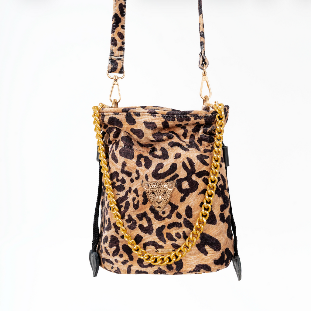 LEOPARD BUCKET BAG