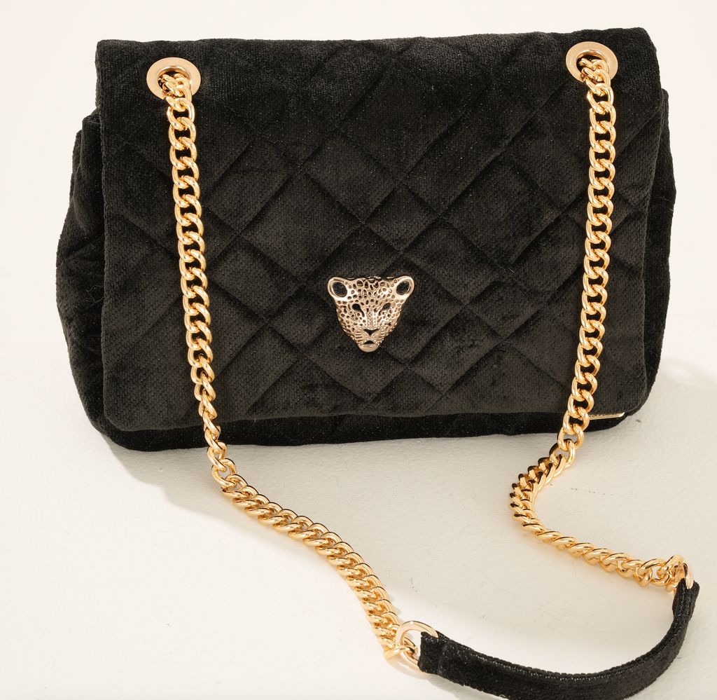 BLACK FLAP BAG