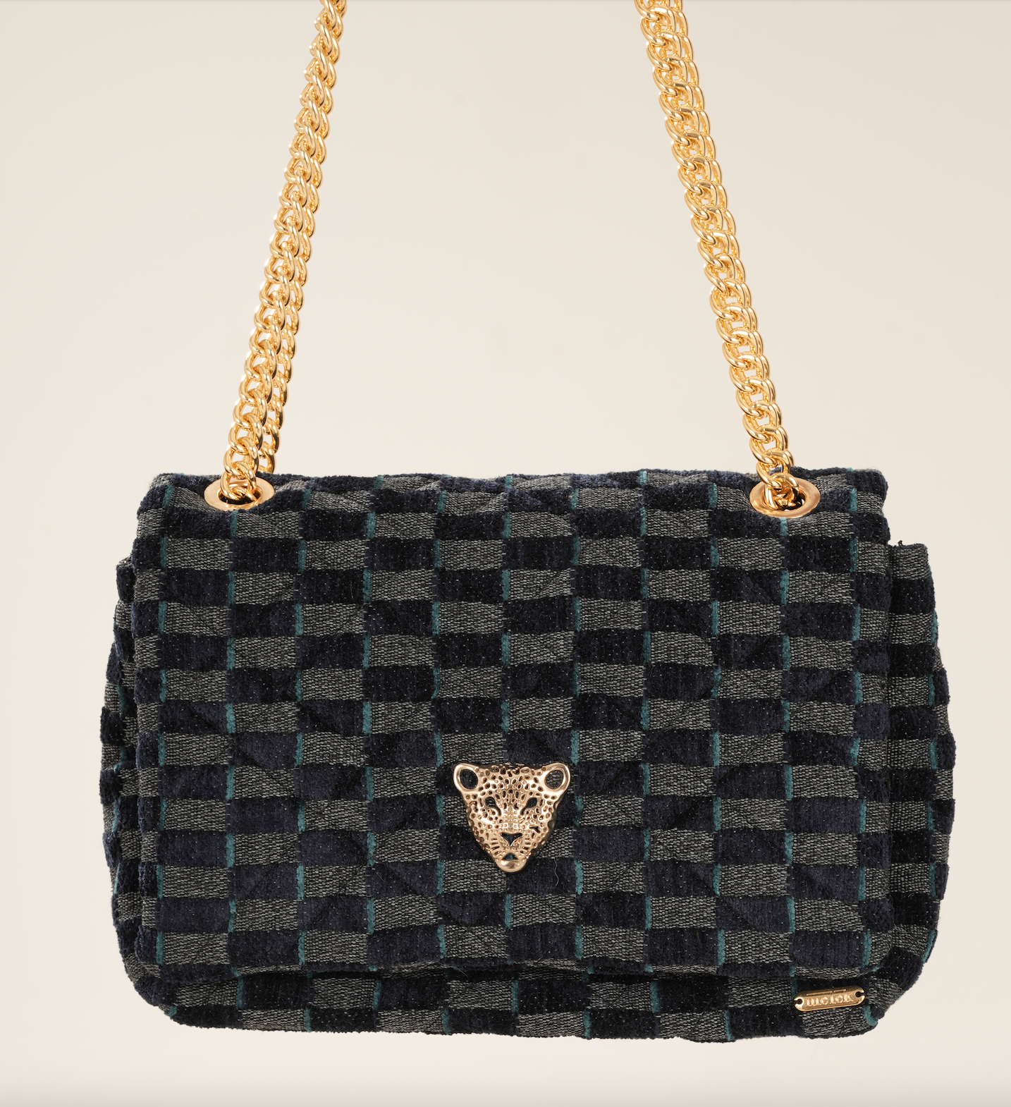 DENIM FLAP BAG
