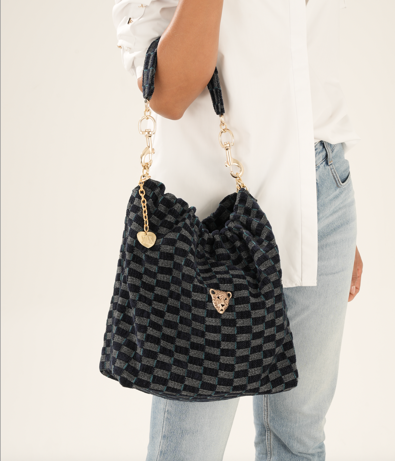 DENIM HOBO SAK