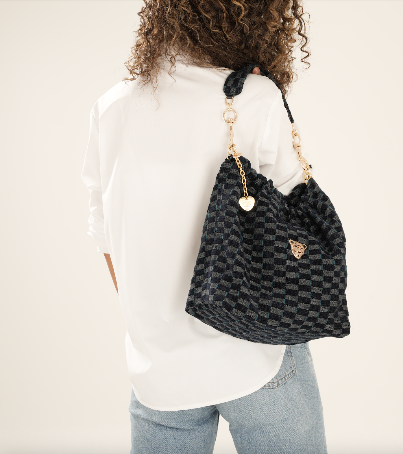 DENIM HOBO SAK