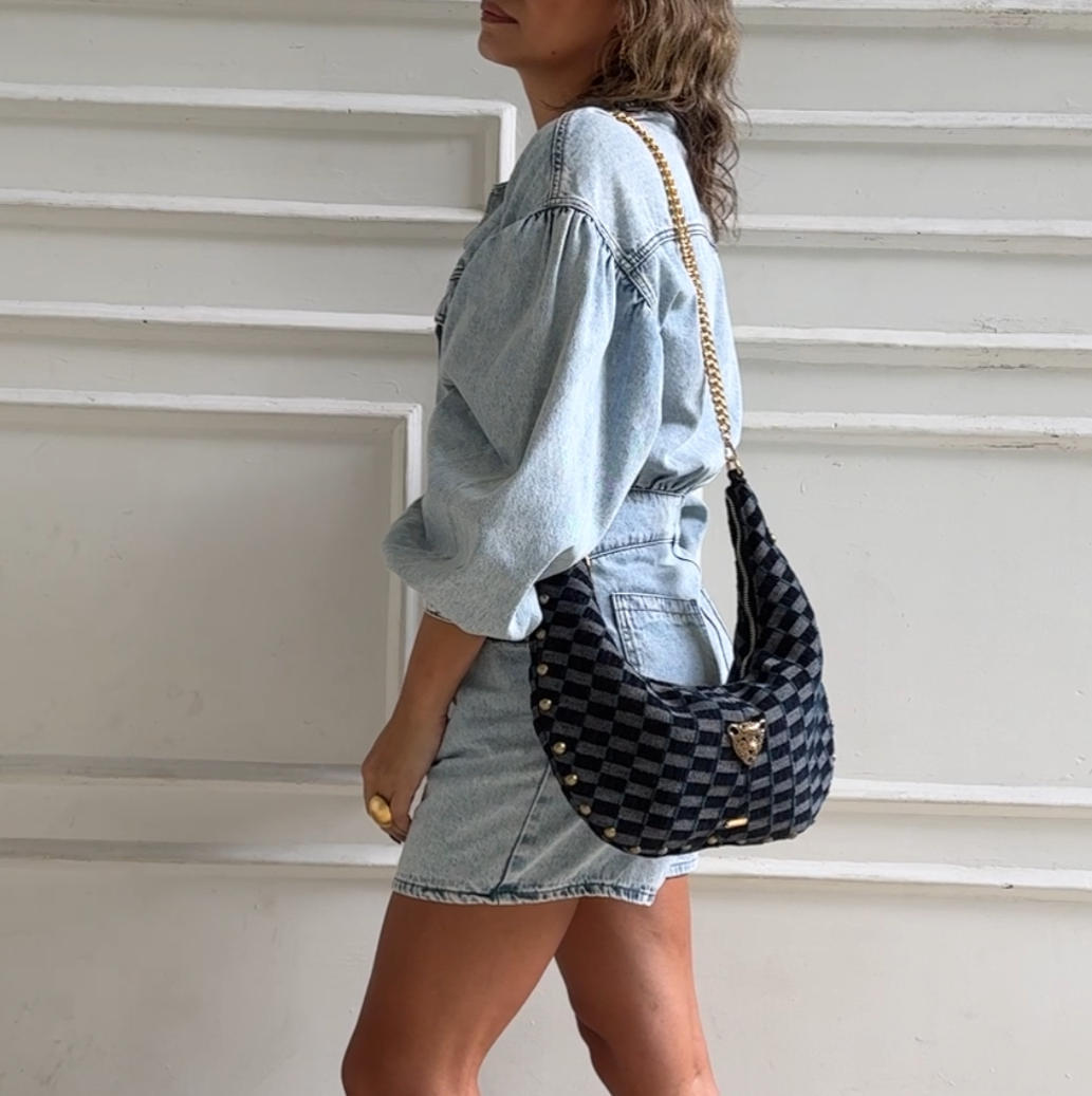 DENIM MINI HOBO