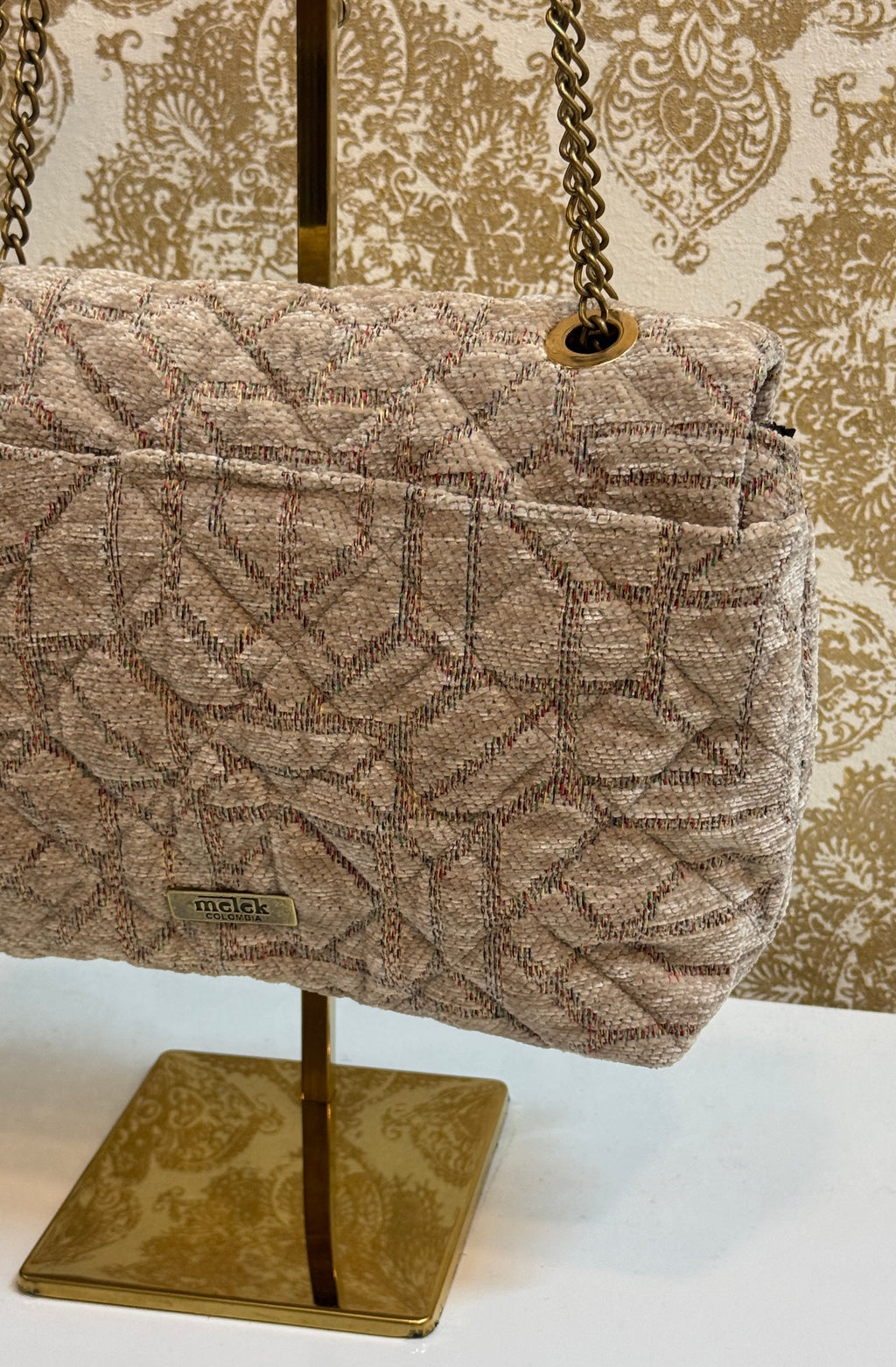 BEIGE FLAP BAG
