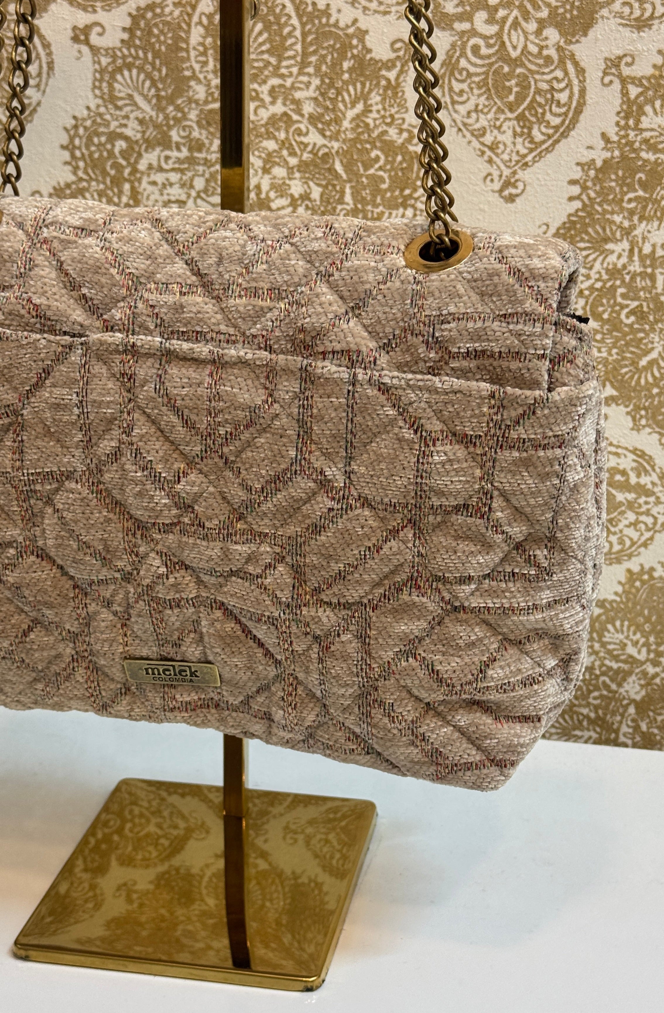 BEIGE FLAP BAG