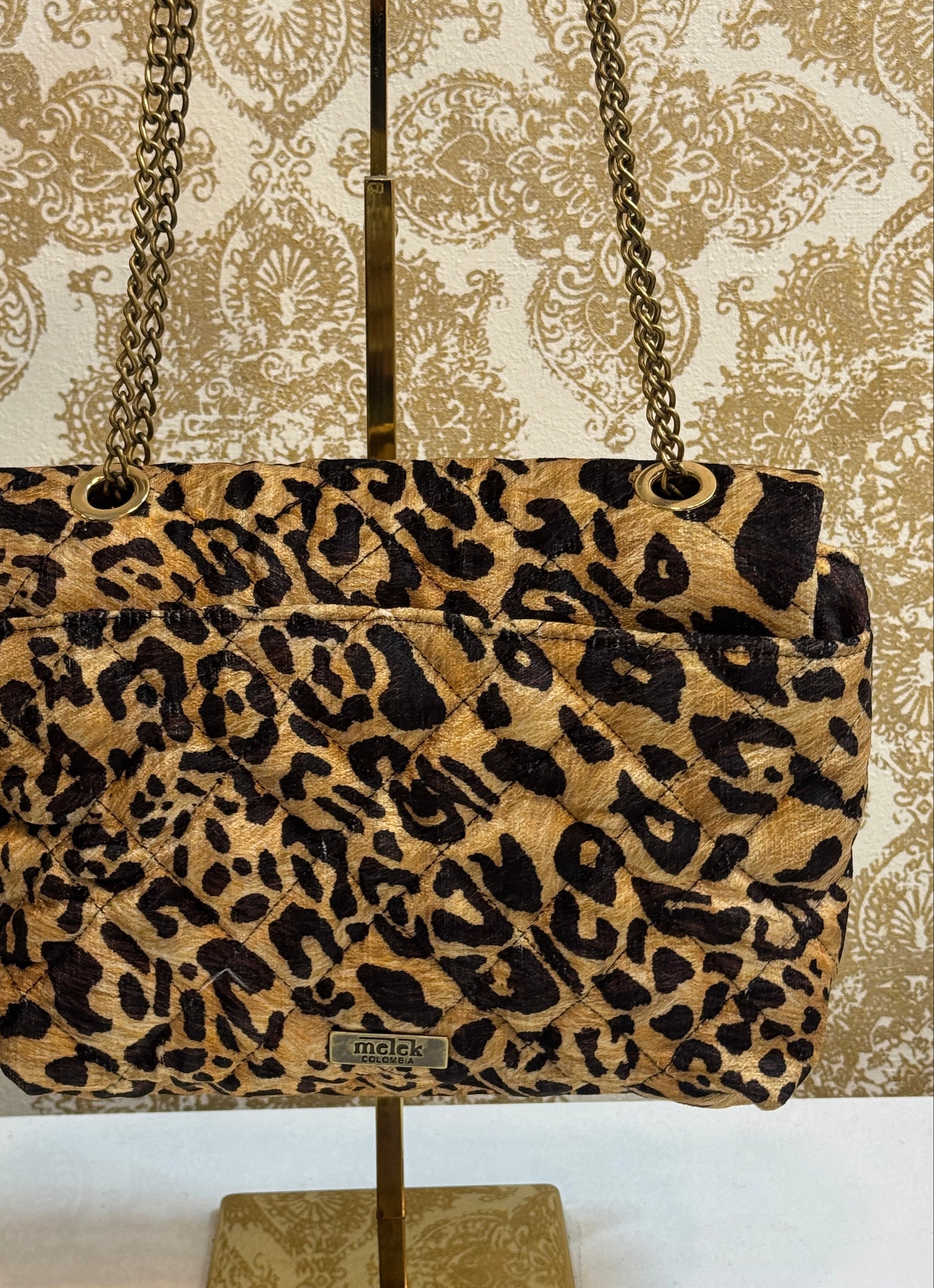 LEOPARD FLAP BAG