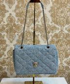 BABY BLUE FLAP BAG