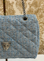BABY BLUE FLAP BAG