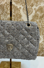 GRAY FLAP BAG