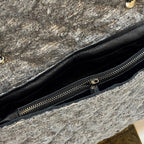 GRAY FLAP BAG