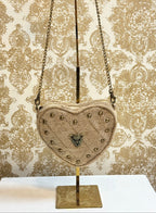 CREAM HEART BAG