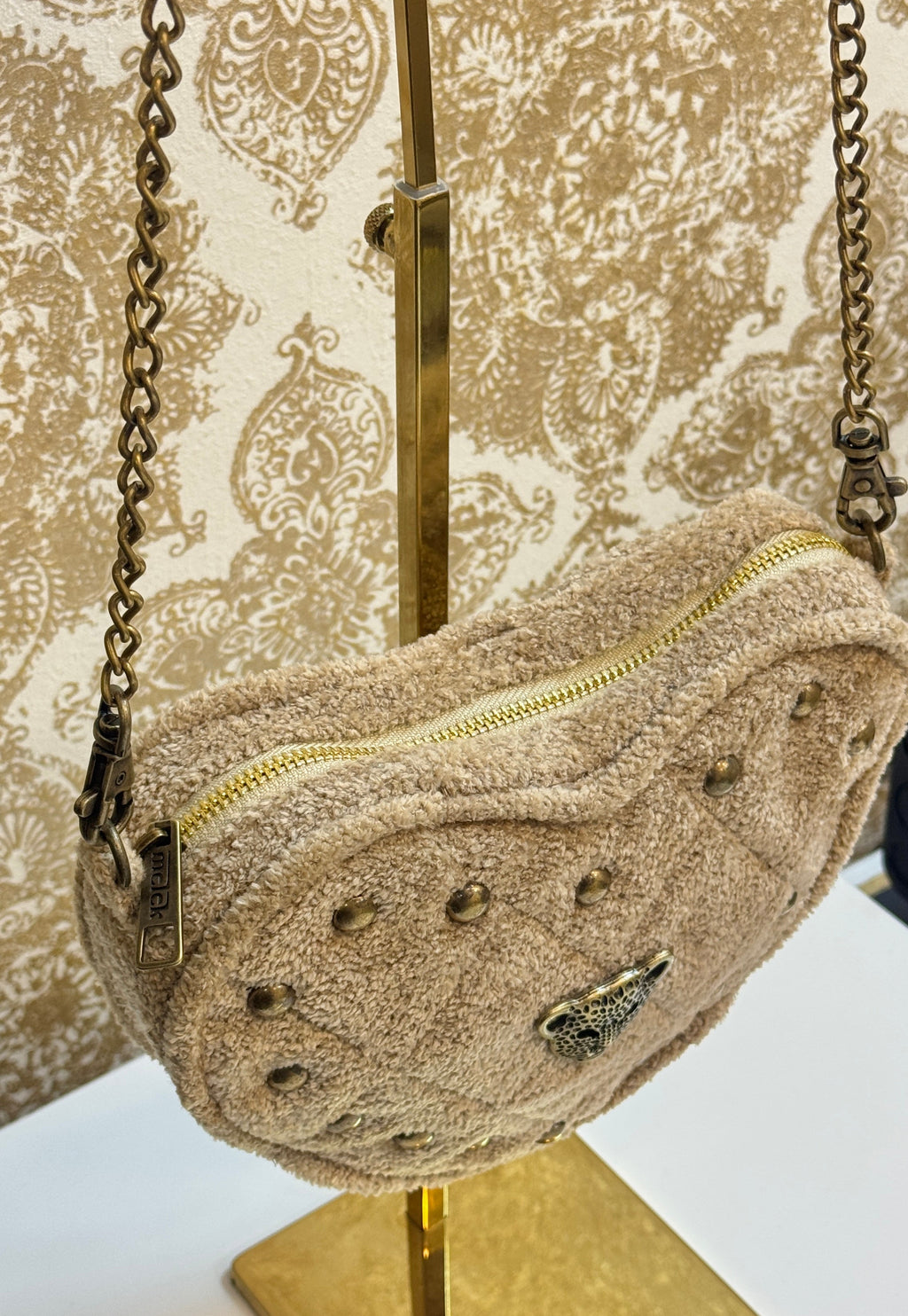 CREAM HEART BAG