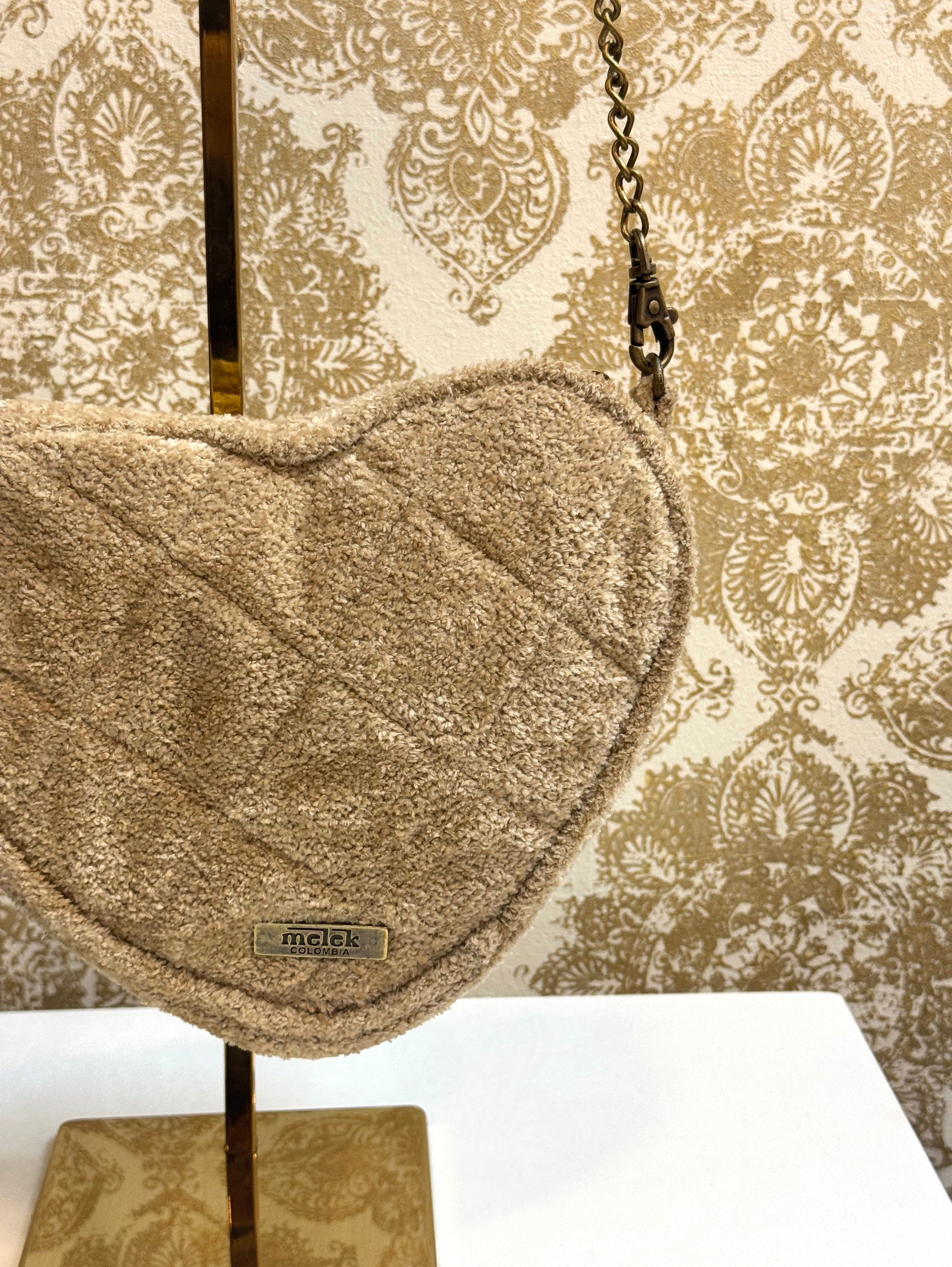 CREAM HEART BAG