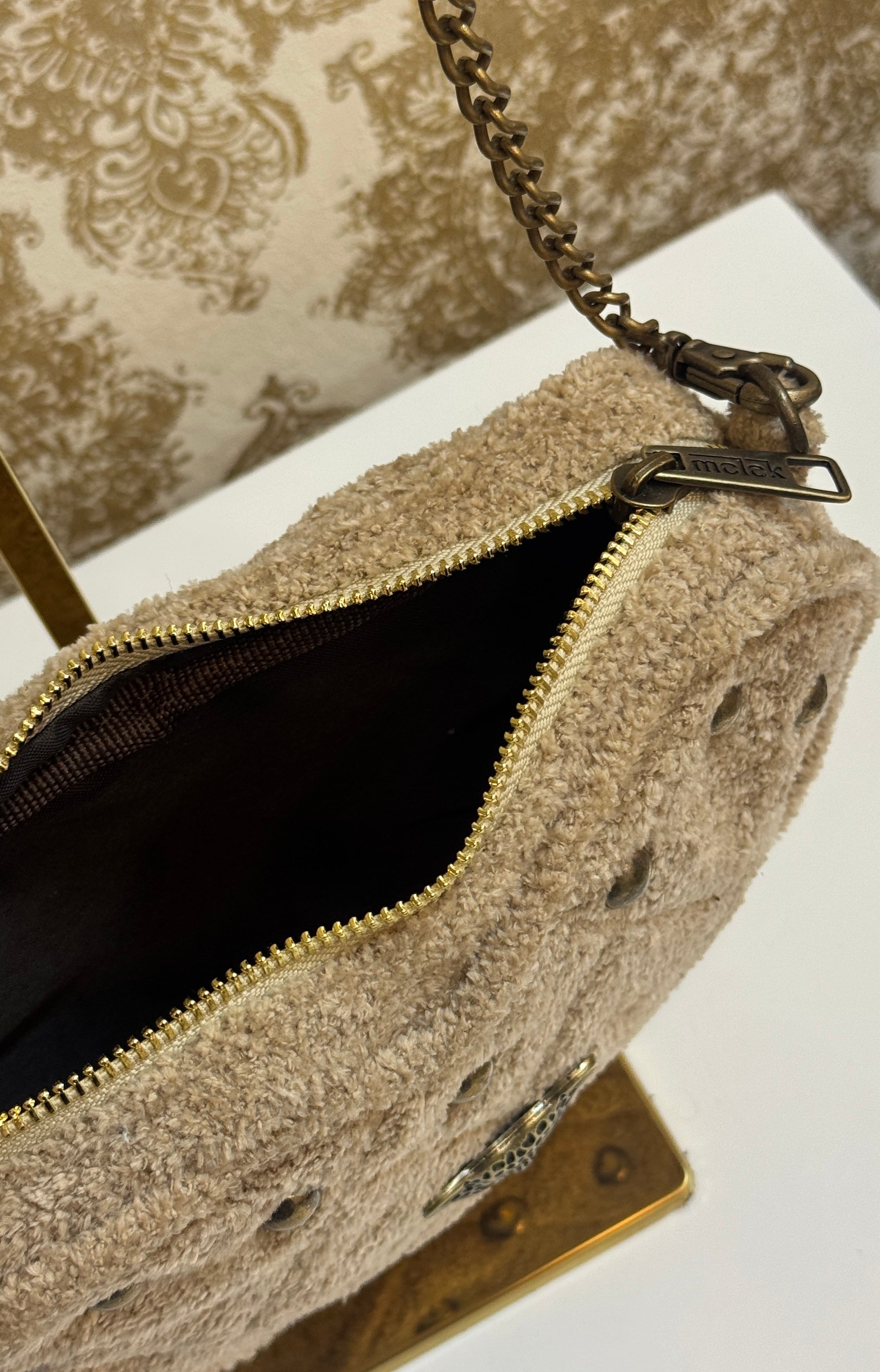 CREAM HEART BAG