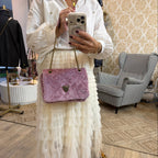 PINK FLAP BAG