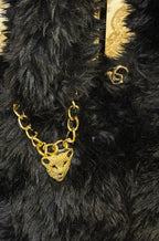 BLACK FURRY BAG