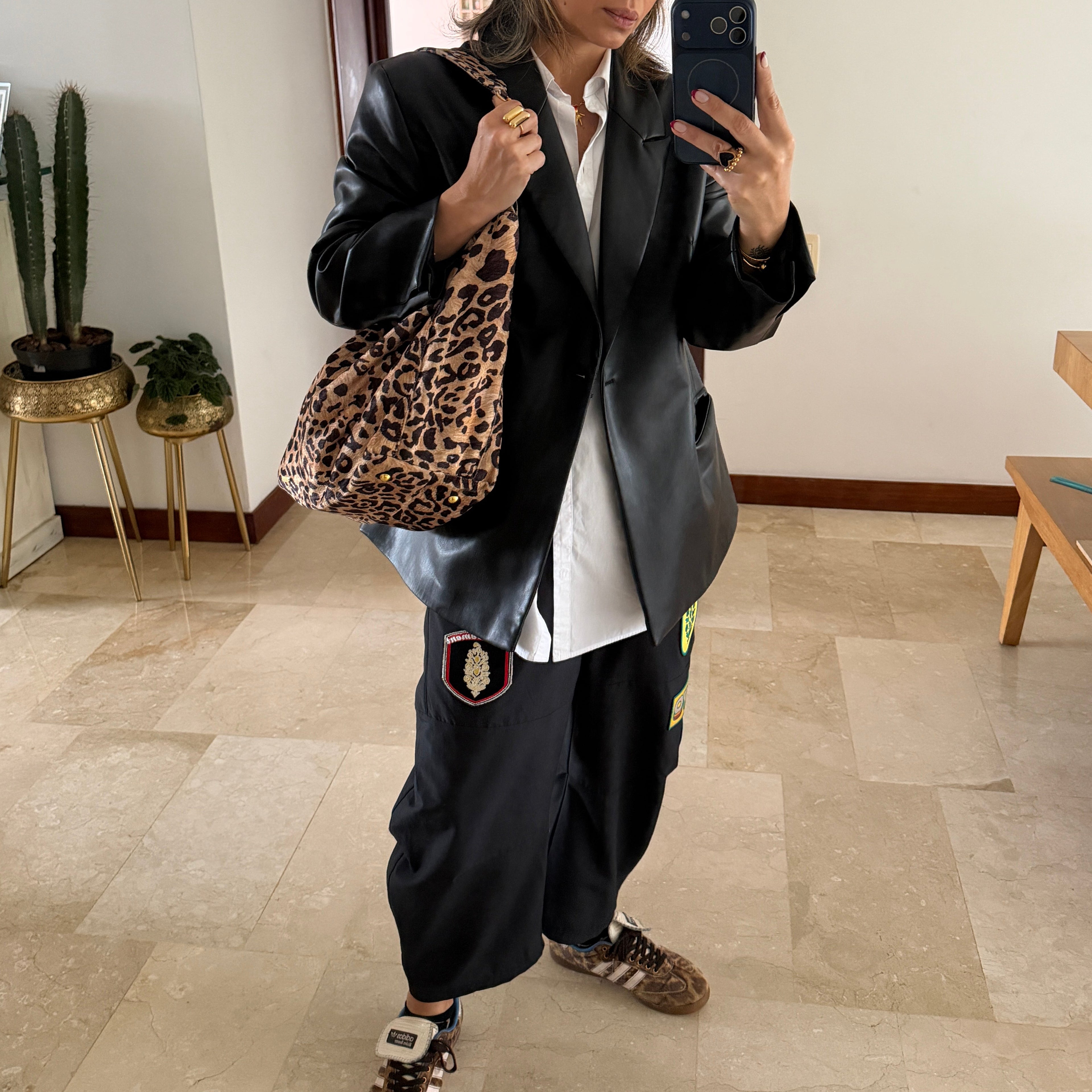 LEOPARD HOBO SAK