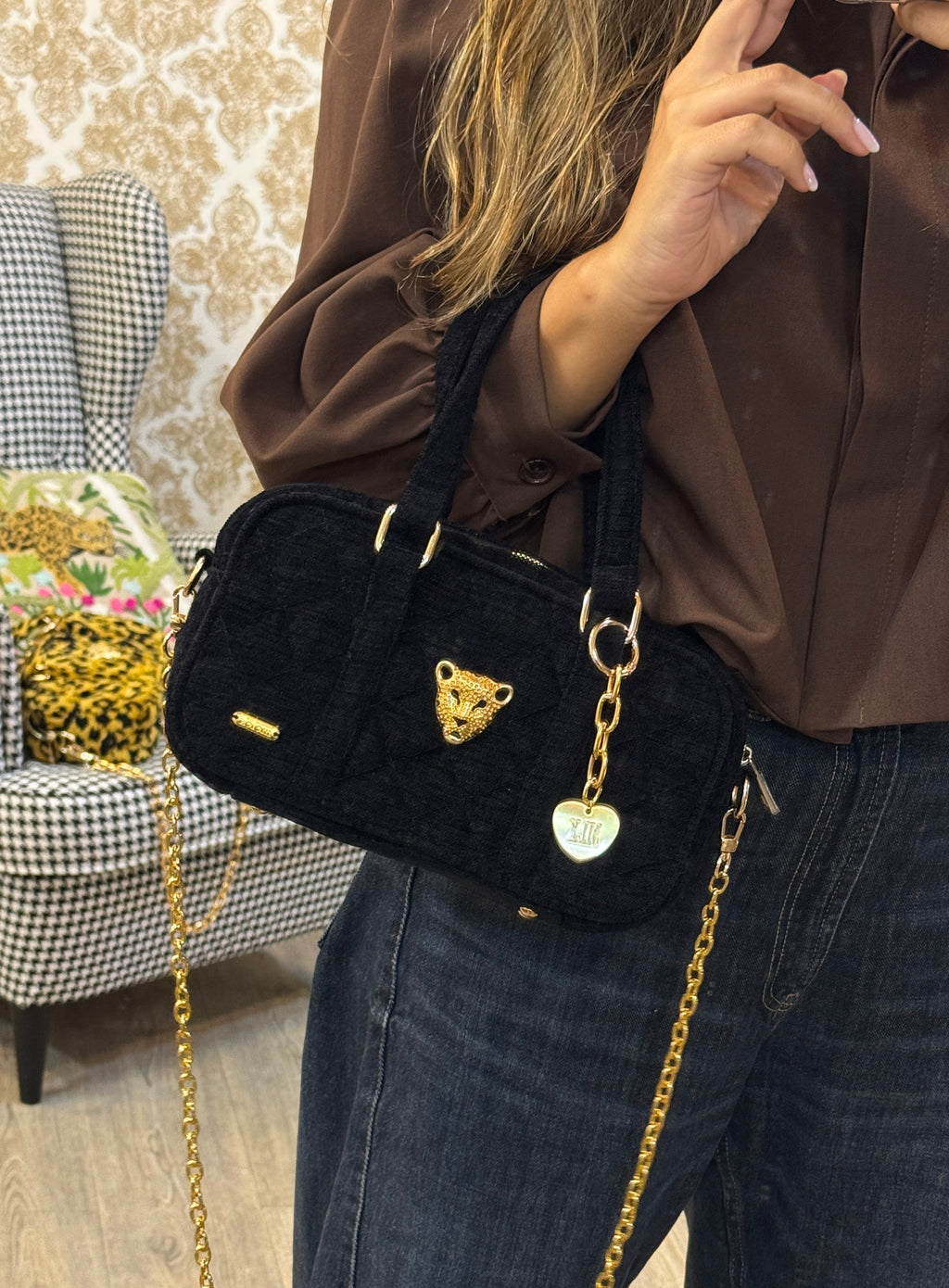 BLACK MINI CLASSIC BAG